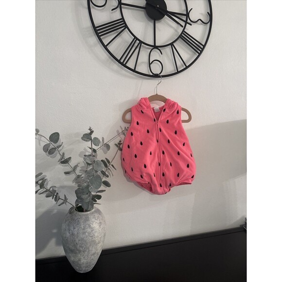 Carter’s Halloween Pink Strawberry Costume 2 Piece Size 12M - Picture 1 of 7